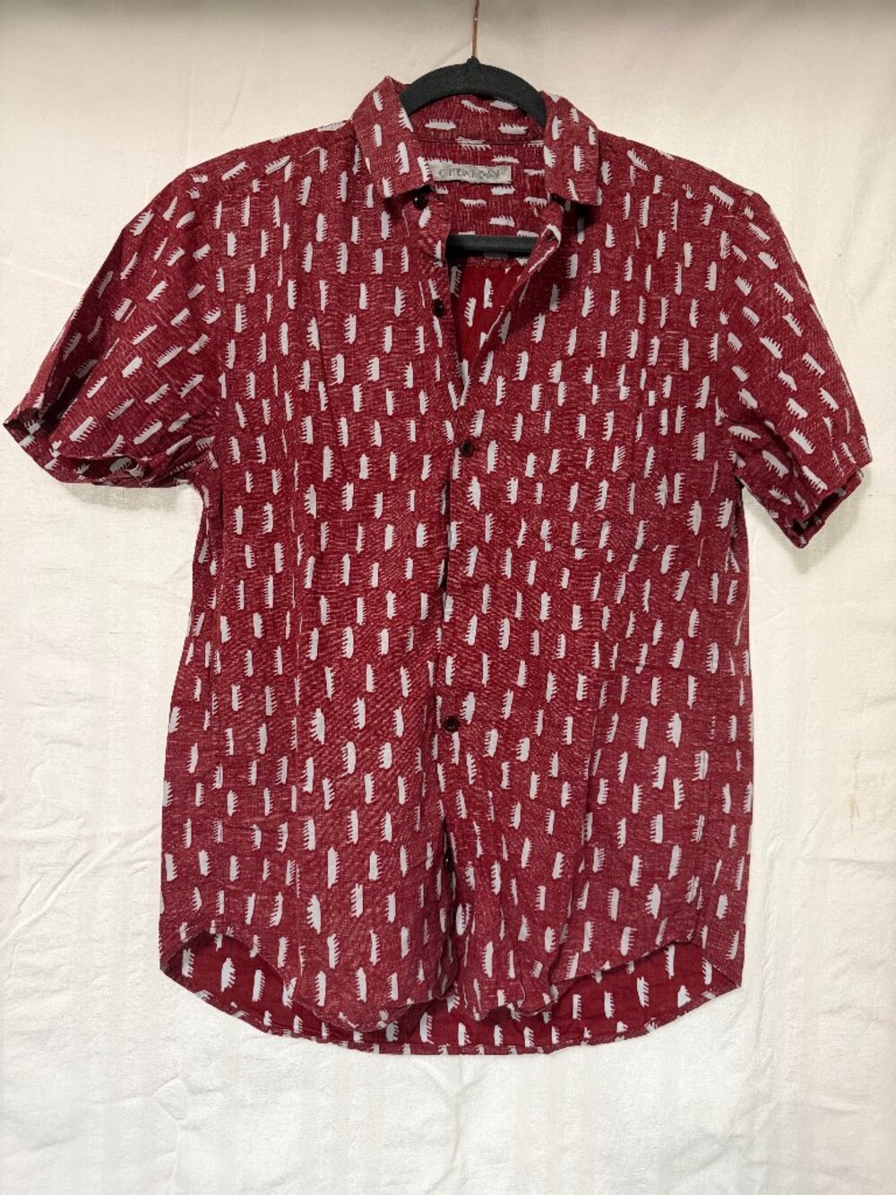 Outerknown The BBQ Shirt Red Mens size Medium